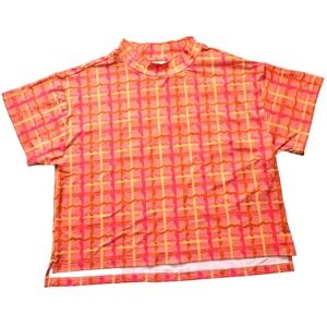 Puma Dani Dazey Cloudspun Mock Neck Golf Top Women's L Pink/Rose Fruit NWT